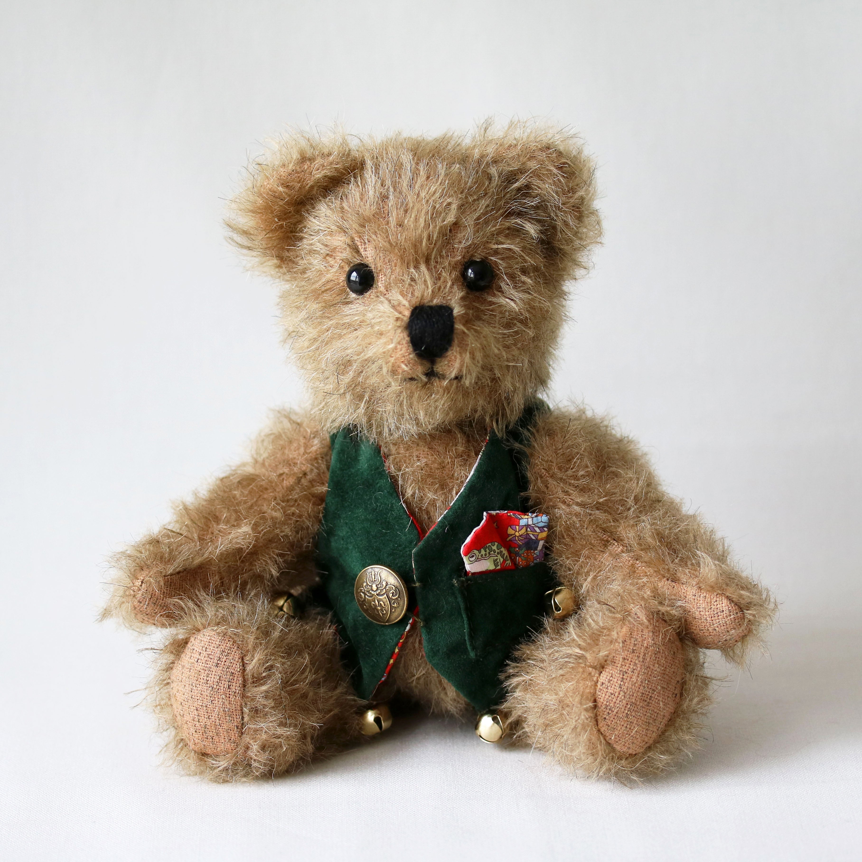 Teddy Bear Brown Bear Stuffed Animal Vintage Toy Steiff Art Print